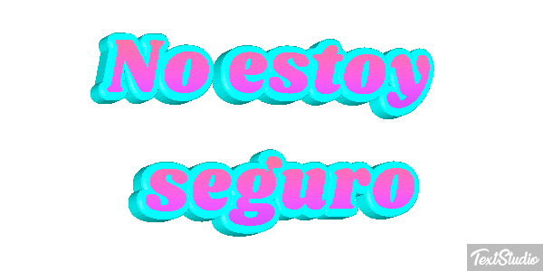 No estoy seguro Efecto de texto