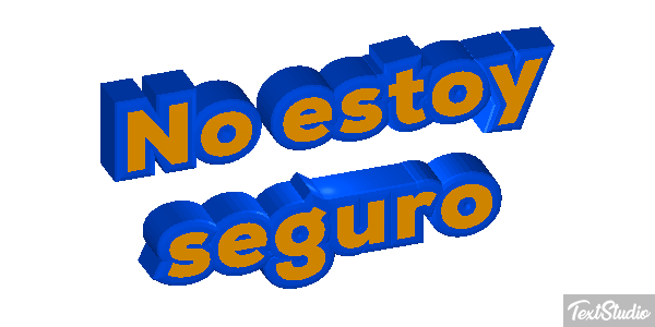 No estoy seguro Efecto de texto