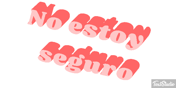 No estoy seguro Efecto de texto