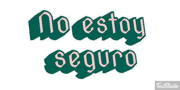 No estoy seguro Efecto de texto