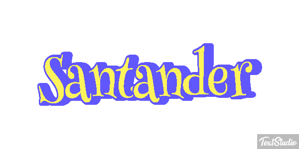 Santander Efecto de texto