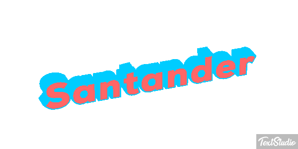 Santander Efecto de texto