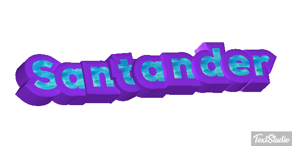 Santander Efecto de texto