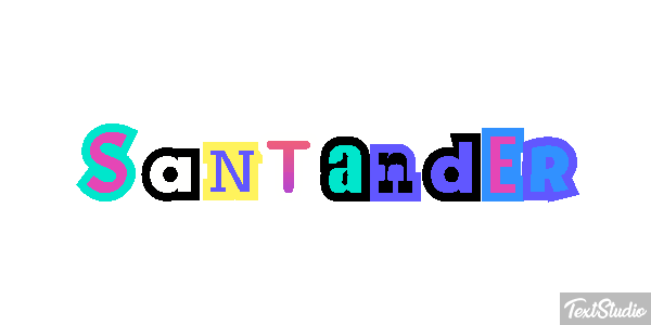 Santander Efecto de texto