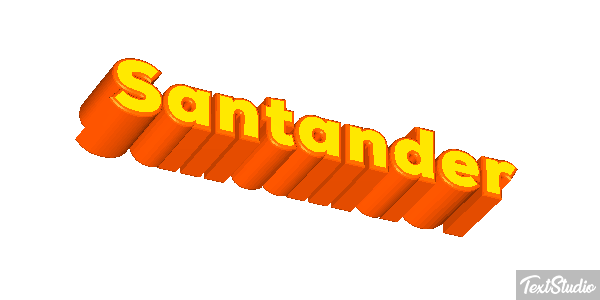 Santander Efecto de texto