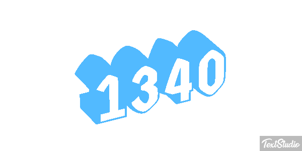 1340 Text effect