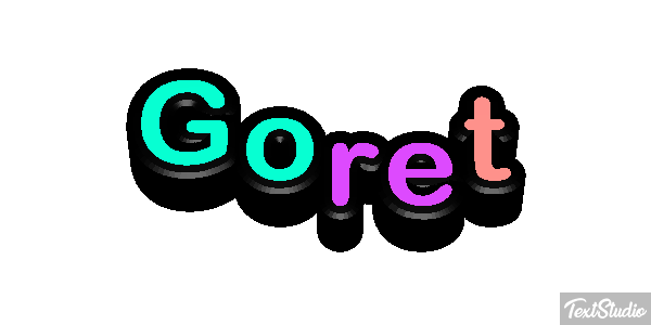 Goret Effetto testo