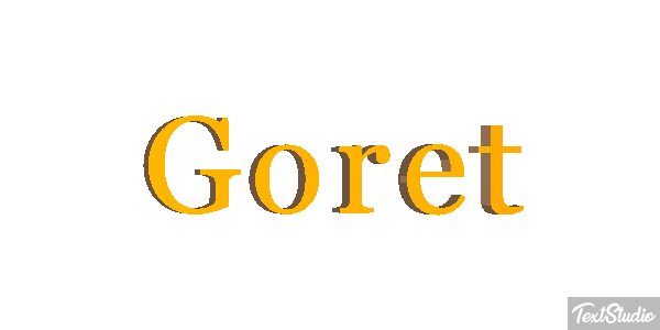Goret Effetto testo