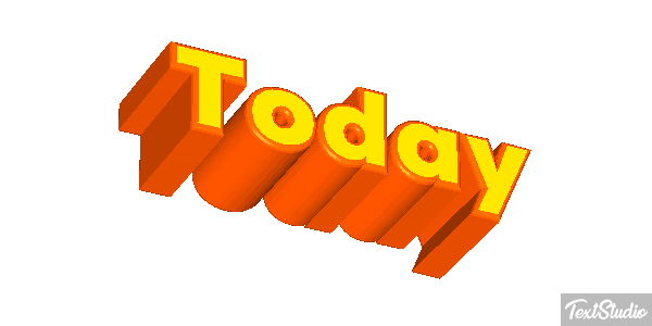 Today Text effect