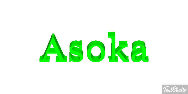 Asoka Text effect