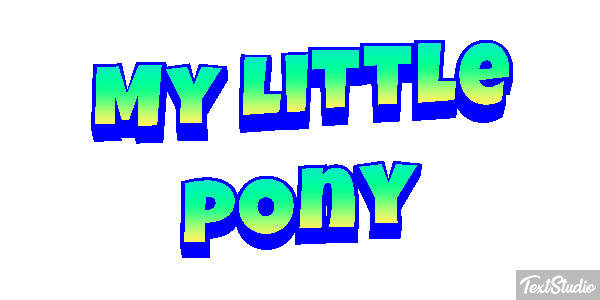 My Little Pony Tekst effect