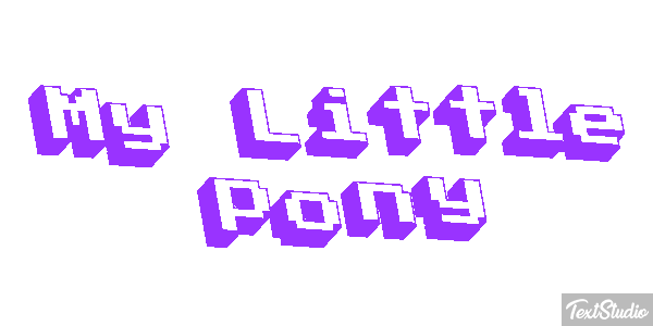My Little Pony Tekst effect