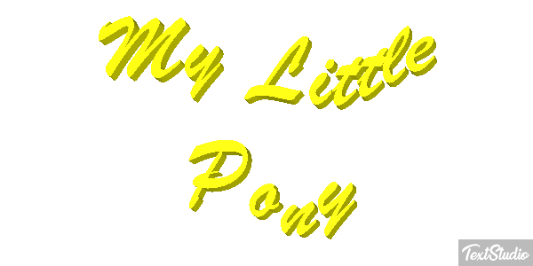 My Little Pony Tekst effect