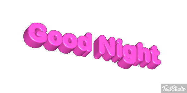 Good Night Efecto de texto