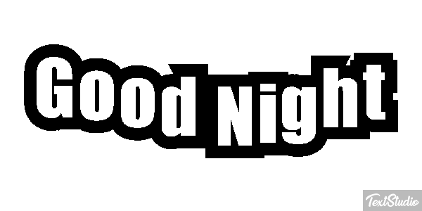 Good Night Efecto de texto