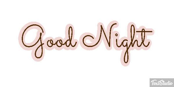 Good Night Efecto de texto