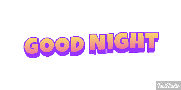 Good Night Efecto de texto