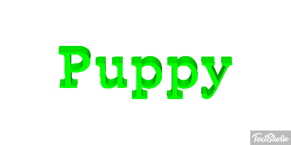 Puppy Texteffekt