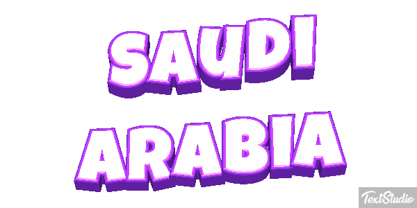 Saudi Arabia Text effect