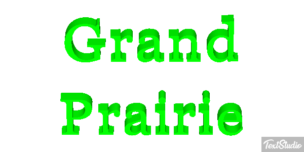 Grand Prairie Effetto testo