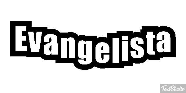 Evangelista Tekst effect