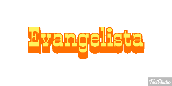 Evangelista Tekst effect