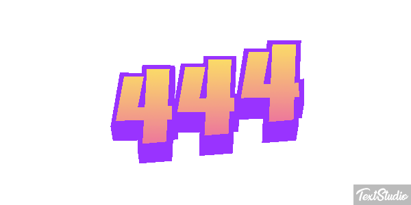 444 Metin efekti