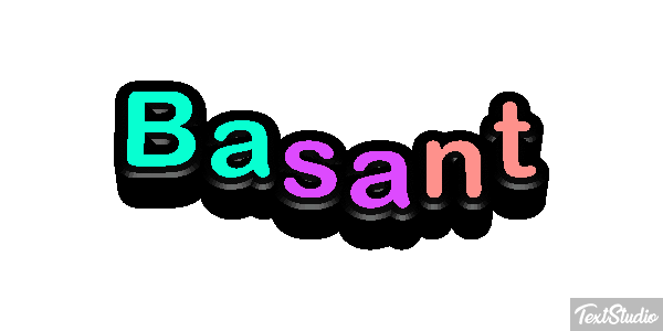 Basant Text effect