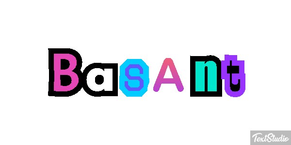Basant Text effect