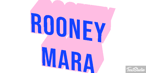Rooney Mara Text effect