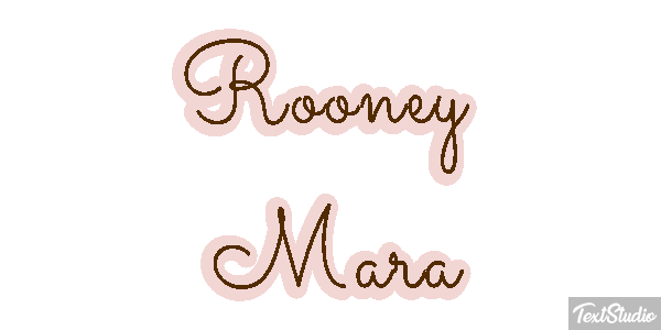 Rooney Mara Text effect