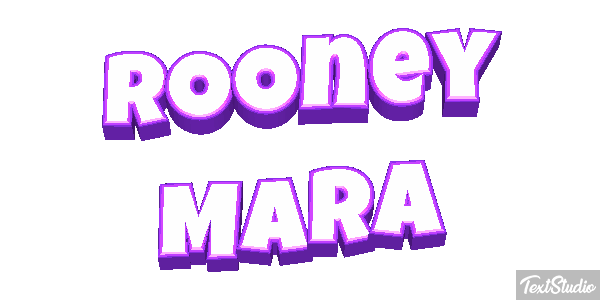 Rooney Mara Text effect