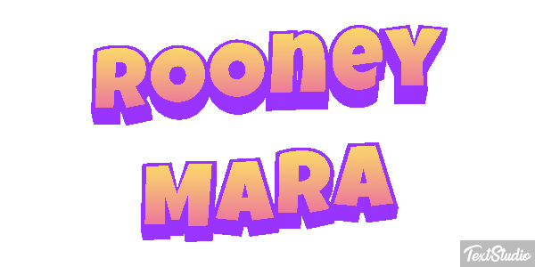 Rooney Mara Text effect