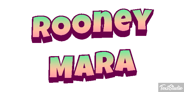 Rooney Mara Text effect