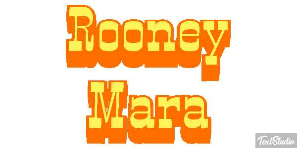 Rooney Mara Text effect