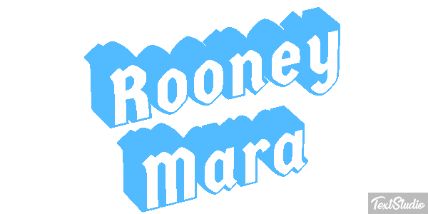Rooney Mara Text effect