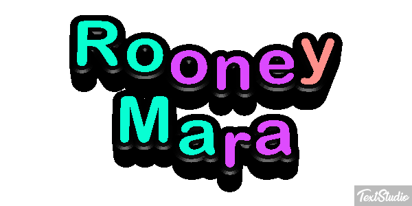 Rooney Mara Text effect