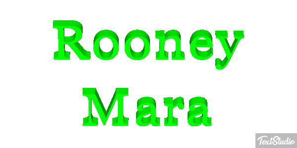 Rooney Mara Text effect