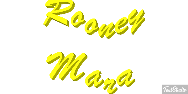 Rooney Mara Text effect