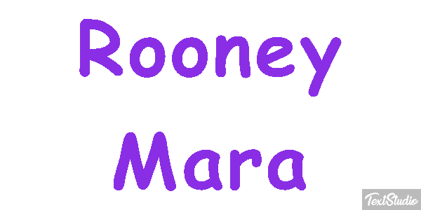 Rooney Mara Text effect
