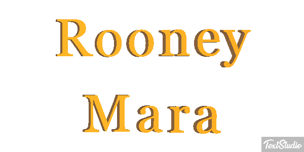 Rooney Mara Text effect