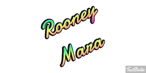 Rooney Mara Text effect