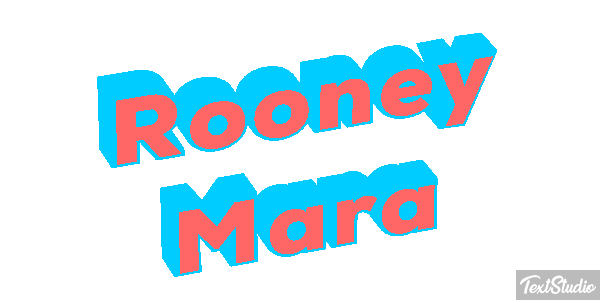 Rooney Mara Text effect