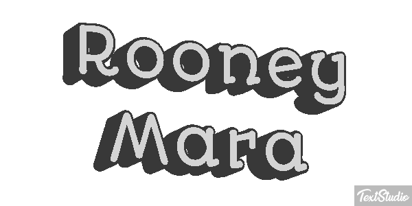 Rooney Mara Text effect