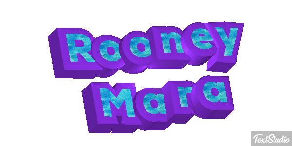 Rooney Mara Text effect