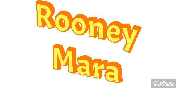 Rooney Mara Text effect