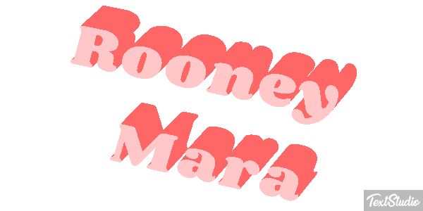 Rooney Mara Text effect