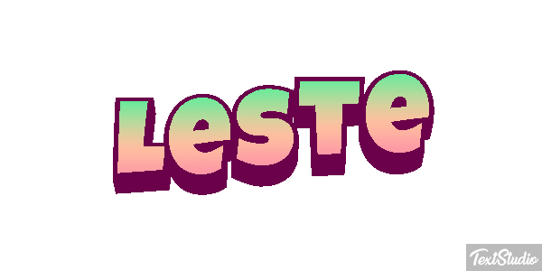 Leste Efeito do texto