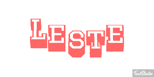 Leste Efeito do texto