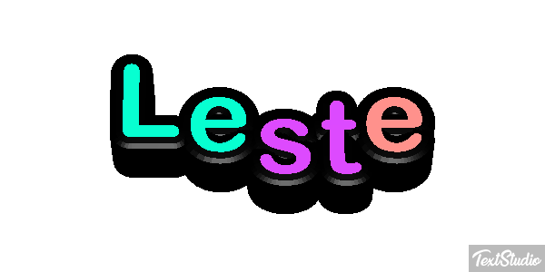 Leste Efeito do texto